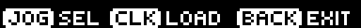 Footer — what the jog, shift and click do on this page.